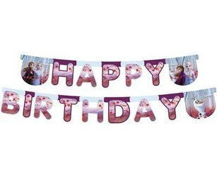 Geburtstagsgirlande Frozen „Happy Birthday“, 230 cm