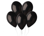 Gemar G120 Latex Balloons Pastel 13" (33 cm), Black 014 – Pack of 50