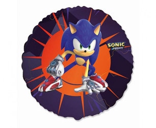 Balon foliowy okrągły – Sonic, 18" / 46 cm – Flexmetal