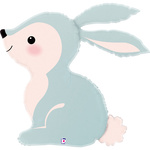 Balon foliowy Woodland Bunny Blue 68 cm