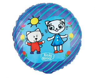 Balon foliowy Kicia Kocia i Nunuś, 18 cali, 46cm