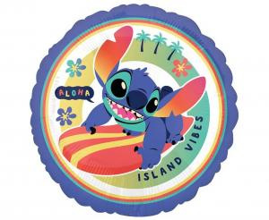 Balon foliowy Okrągły Stitch Disney Wielokolorowy 46cm Anagram